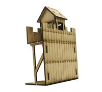 1/72 Fortezza In Legno In Miniatura Per La Torre Di Guardia Della Sentinella Del
