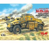1:72 ICM KIT Sd.Kfz.222 German Light Armoured Vehicle ICM72411