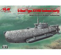 1:72 ICM KIT U-Boat Type Xxviib Seehund Earlywwii German Midget Kit ICMS006