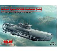 U-Boat Type XXVIIB Seehund (late) WWII German Midget Submarine 1:72 ICMS007 - ic