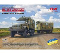 1:72 ICM KIT Zil-131 Truck With Trailer Armed Forces Of Ukraine Kit ICM72817