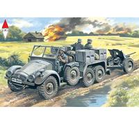 ICM 72461 - Krupp L2H143 Kfz.69 con Cannone anticarro da 37mm. Pak 36 - Germania 2°GM, Scala: 1:72