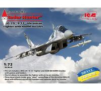 Radar Hunter, MiG-29 '9-13' Ukrainian Fighter With HARM Missiles 1:72 ICM