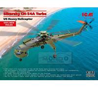 ICM 72001 1:72 Sikorsky CH-54A Tarhe Elicottero Militare Pesante Kit