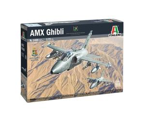 1:72 ITALERI Embraer Amx Ghibli Military Airplane 1985 Kit IT1460