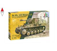 Italeri Kit modello plastico Sd.Kfz.124 Wespe 10,5 cm Leichte Feldhaubitze 1:72
