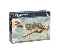 MODELLINO STATICO ITALERI SAVOIA MARCHETTI S79 SPARVIERO AEREO MILITARE 1/72