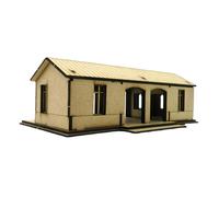 1:72 Kit modello di costruzione Piattaforma della stazione ferroviaria per