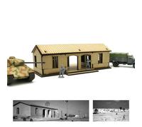 1/72 Kit modello di edificio europeo Piattaforma della stazione ferroviaria