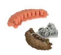 1/72 Kit modello di scena di guerra Decorazioni di paesaggi per treni