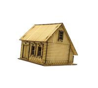1/72 Modello di scena di architettura di una casa europea in legno per micro