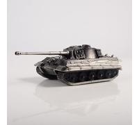 1/72 PzKpfw VI King Tiger Ausf. B Serbatoio Pesante Modello di Carro Armato, Modello Militare Decorativo (Argento)