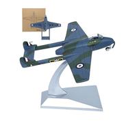 1:72 Vampire Jet modello attacco in lega pressofuso aeroplano in metallo preassemblato con espositore Dettaglio di qualità da museo per gli appassionati di volo Decorazioni per la casa