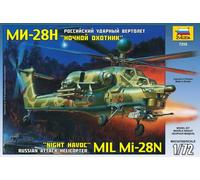 Zvezda 7255 Kit modello in plastica Mi-28NE "Night Havoc" Elicottero d'attacco russo scala 1:72