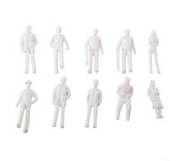 1:75 figure non verniciate della scala per i treni del calibro di Oo, gente di modello di plastica bianca di 100 pezzi per la stazione e il paesaggio della città