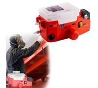 1.7L Airless Paint Sprayer Machine - Portable Rechargeable Backpack Cordless Paint Sprayer for Furniture, Walls & More, 6-Speed Adjustable,with 1.5m Hose(Red)
