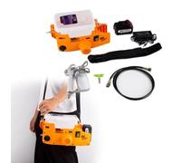 1.7L Airless Paint Sprayer Machine - Portable Rechargeable Backpack Cordless Paint Sprayer for Furniture, Walls & More, 6-Speed Adjustable,with 1.5m Hose(Orange)