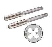 1/8" - 1/2" BSW Rubinetto & Die Whitworth rubinetto conico in acciaio al...