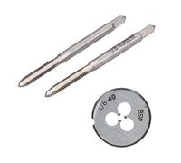 1/8" - 1/2" BSW Rubinetto & Die Whitworth rubinetto conico in acciaio al...