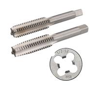 1/8" - 1/2" BSW Rubinetto & Die Whitworth rubinetto conico in acciaio al...