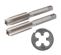 1/8" - 1/2" BSW Rubinetto & Die Whitworth rubinetto conico in acciaio al...