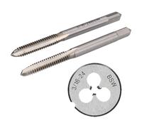 1/8" - 1/2" BSW Rubinetto & Die Whitworth rubinetto conico in acciaio al...