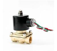 1/8 1/4 1/2 3/4 1 2 Lnch Elettrovalvola in ottone normalmente chiusa 220V 24V 12V 24VAC 1 pz(1/2",220VAC)