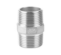1/8" 1/4" 3/8" 1/2" 3/4" 1" 1-1/2" 2" 3" 4" BSP NPT Male Hex Nipple 201 304 316 Stainless Steel Pipe Fitting Coupler Connector,BSPT SS201,4"