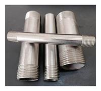 1/8" 1/4" 3/8" 1/2" 3/4" 1" 1-1/4" 1-1/2" 1 pz Tubo filettato in acciaio inossidabile, raccordo for tubo di prolunga in metallo Dn8- Dn100 100 mm/Dn100(Dn60)