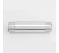 1/8" 1/4" 3/8" 1/2" 3/4" 1" -2" BSPT Male Length 60 80 100 150 200 300mm Barrel Nipple 201 304 Stainless Pipe Fitting Connector,1/2",150MM