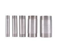 1/8" 1/4" 3/8" 1/2" 3/4" 1" -2" BSPT Maschio Lunghezza 60 80 100 150mm Nipplo a barilotto Raccordo for tubo in acciaio inossidabile 304(150mm 1")