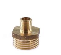 1/8" 1/4" 3/8" 1/2" 3/4" 1" Brass Hexagon Pipe Fittings BSP Male Thread Connect Repair Coupling Joint Adapter,1I8 to 3I8 Inch