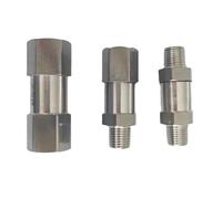 1/8" 1/4" 3/8" 1/2" 3/4" 1" BSP NPT Female Male One Way Check Valve Non-return Inline 304 Stainless Steel Water Gas Steam Oil(Female NPT SS316)