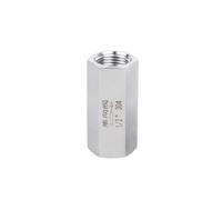 1/8" 1/4" 3/8" 1/2" 3/4" 1" Filettatura femmina maschio Valvola di ritegno in acciaio inossidabile 304 Valvola di non ritorno unidirezionale(Female to Female,1)
