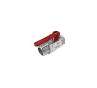 1/8" 1/4" 3/8" 1/2" 3/4" 1" Maschio Femmina Filettatura 304 Mini valvola a sfera in acciaio inossidabile con maniglia lunga(Red Male,1/4")