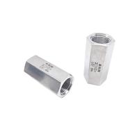 1/8" 1/4" 3/8" 1/2" 3/4" 1" Valvola unidirezionale in acciaio inossidabile 304 con filettatura femmina esagonale, valvola di ritegno,(1/4",316)