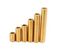 1/8" 1/4" 3/8" 1/2" 3/4" BSP Maschio Filettatura Intera Nipplo Allungato Ottone for Serbatoio Acqua Paratia Raccordo di Giunzione Casa Giardino 30 40 50 60 80 100 120mm(50mm 3l8 BSP ID11)