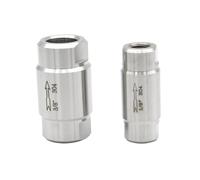 1/8" 1/4" 3/8" 1/2" 3/4" Check Valve High Temperature And Pressure BSP Thread Female SS304 Stainless Steel One Way Non-retrun(1")