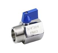 1/8" 1/4" 3/8" 1/2" 3/4" Femmina/Maschio M/MF/F SS304 Tubo da cucina Maniglia in metallo Interruttore Mini valvola a sfera pneumatica(1/2",BSP_MALE TO FEMALE)