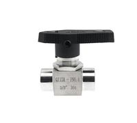 1/8" 1/4" 3/8" 1/2" 3/4" Filettatura femmina maschio 304 Acciaio inossidabile Raccordo for tubo a due vie Valvola a sfera ad alta pressione(2 Way Female,1I8)
