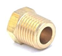 1/8" 1/4" 3/8" 1/2" 3/4" NPT Male Hex Plug Brass Pipe Fitting, Max Pressure 229 PSI,3/4",a
