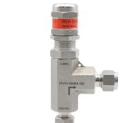 1/8" 1/4" 3/8" 1/2" 3 6 8 10 12 mm Compression Union 316 Stainless Steel Adjustable Spring Pressure Relief Safety Valve 6000 PSI(CP 725-1200_COMPRESSION)