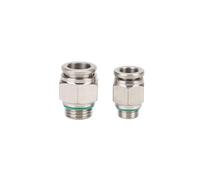 1/8" 1/4" 3/8" 1/2" BSP Maschio 304 Acciaio Inox Raccordo Pneumatico Aria Connettore Rapido Tubo OD 4mm 6mm 8mm 10mm 12mm 14mm 16mm(Tube OD 12mm,1/2")