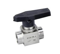1/8" 1/4" 3/8" 1/2" BSP NPT Female 316L 304 Stainless Steel Shut Off Ball Valve Water Gas Oil Propane Panel Install(1",NPT_SS304)