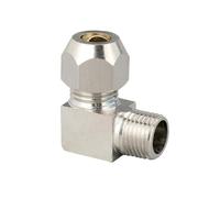 1/8 1/4 3/8 1/2 BSPP Maschio Femmina 4 6 8 10 12 14 16 mm Tubo Raccordo a compressione in ottone Raccordo a gomito(PL-16mm-1/2 inch)