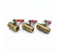 1/8" 1/4'' 3/8'' 1/2'' Filettatura femmina/maschio Valvola a sfera piccola in ottone Giunto di collegamento Raccordo for tubo in rame Adattatore di accoppiamento(Female-Female,3/8")