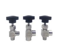 1/8 1/4 3/8 1/2 Lnch Femmina Maschio Angolo Valvola a Spillo Gomito 304 Acciaio Inox 1 Pz(7)