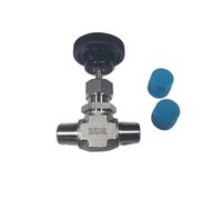 1/8 1/4 3/8 1/2 Male NPT BSPP 2 Way Gas Needle Valve High Adjustable needle valve Stainless Steel 316 3000psi(3/8",BSPP)