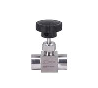1/8" 1/4" 3/8" 1/2" NPT Female Needle Valve Crane 304 316 Stainless Steel Flow Control Water Gas Oil Propane Tubo Fitting(3/8",NPT_SS316)