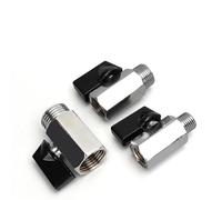 1/8 1/4 3/8 1/2 pollice filettato mini valvola a sfera in ottone maschio a femmina compressore d'aria acqua gas olio valvola di arresto 1 pz (NW-01)